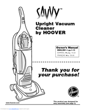 Hoover Savvy U8185 Owner's Manual