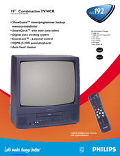Philips CCC192AT Specifications