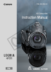 Canon LEGRIA HF S11 Instruction Manual