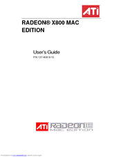 ATI Technologies X800 - 100-435317 Radeon XT Mac Edition User Manual