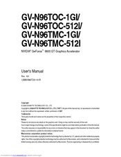 Gigabyte GV-N96TOC-1GI User Manual