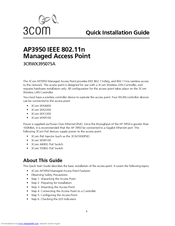 3Com 3CRWX395075A - Wireless LAN Managed Access Point 3950 Quick Installation Manual
