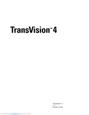 Dwin TransVision 4 User Manual