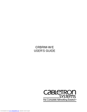 Cabletron Systems CRBRIM-W/E User Manual