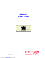 Cabletron Systems WPIM-S/T User Manual