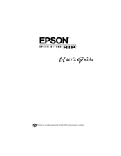Epson Stylus COLOR 900N - Ink Jet Printer User Manual