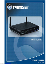 TRENDnet TEW-635BRM - Wireless Router User Manual