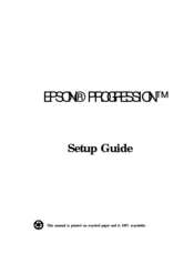 Epson Progression Setup Manual