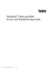 Lenovo 7417 - ThinkPad T400 - Core 2 Duo P8600 Service Manual