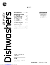 GE PDW9700NII - ProfileTM Dishwasher Owner's Manual