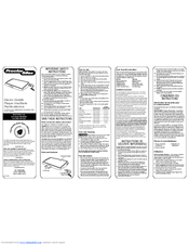 Proctor-Silex 38513 Use & Care
