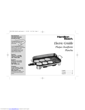 Hamilton Beach 38541 - Premiere Cookware Electric Griddle Use & Care Manual