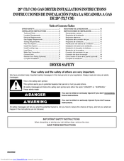 Whirlpool WGD5600SQ Installation Instructions Manual