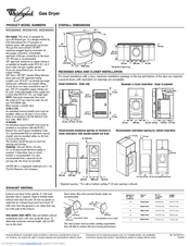 Whirlpool WGD8300S Dimensions