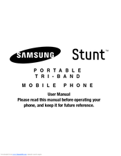 Samsung Stunt User Manual