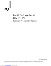 Intel BOXD845GLVAL - 845GL CEL/P4 400MHZ FSB UATX Specification