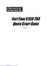 Promise Technology FASTTRAK S150 TX4 Quick Start Manual