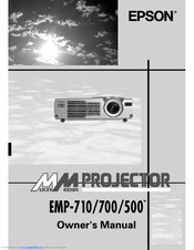 Epson EMP 700 - XGA LCD Projector User Manual