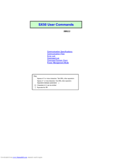 Canon SX50 - REALiS SXGA+ LCOS Projector Command Reference Manual
