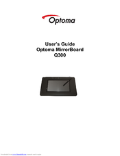 Optoma MirrorBoard Q300 User Manual