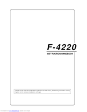 Kyocera F-4220 Instruction Handbook Manual