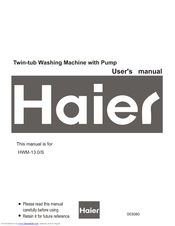 Haier HWM-13.0 User Manual