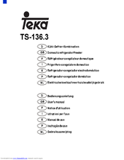 Teka TS-136.3 User Manual