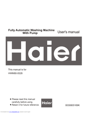 Haier HWM80-0528 User Manual