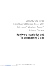 Dell EMC CX3 Series Hardware Installation And Troubleshooting Manual