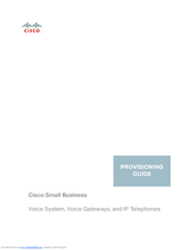Cisco Small Business SPA921 Provisioning Manual