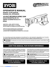Ryobi P510 Operator's Manual