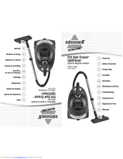 Bissell Pet Hair Eraser Cyclonic Canister Vacuum User Manual