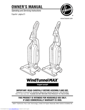 Hoover WindTunnel MAX UH30600 Manuals 