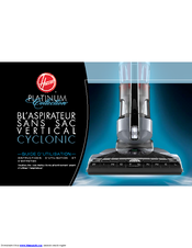 Hoover UH70010CA Manual D'utilisation