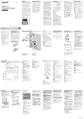 Sony CMT-DX400 Operating Instructions