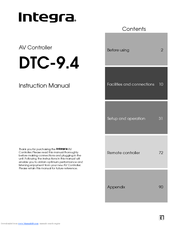 Integra DTC-9.4 Instruction Manual