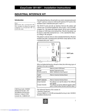 UBI EasyCoder 501XP Installation Instructions Manual