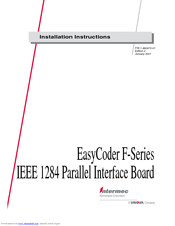 Intermec EasyCoder F Series Installation Instructions