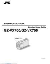 JVC Everio GZ-VX705 Detailed User Manual