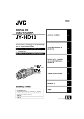 JVC HD10U - Camcorder - 1.18 MP Instructions Manual