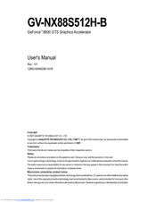 Gigabyte GV-NX88S512H-B User Manual