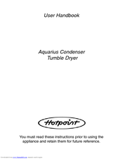 Hotpoint Aquarius TDC30 User Handbook Manual