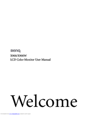 BenQ X900 User Manual