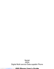 Nextel iDEN i205 User Manual
