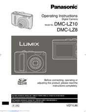 Panasonic DMC LZ8K - Lumix Digital Camera Operating Instructions Manual