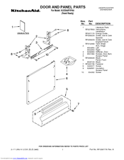 KitchenAid KUDS40FVPA5 Door And Panel Parts