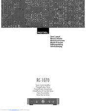 Rotel RC-1070 Owner's Manual