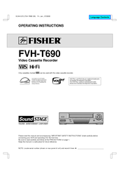 Fisher FVH-T690 Operating Instructions Manual