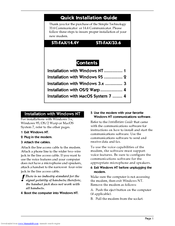 Simpletech STI-FAX/14.4V Quick Installation Manual