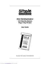 SimpleTech STI-FAX/28.8 User Manual